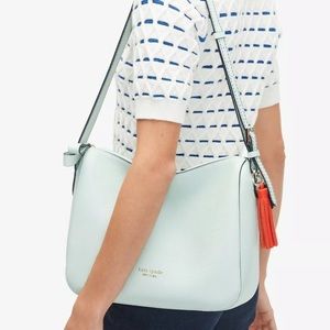 SALE 🏷 Kate Spade Anyday Medium Shoulder bag Pebble Leather Crystal Blue